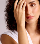 Mini Infinity Pave Bracelet in Silver