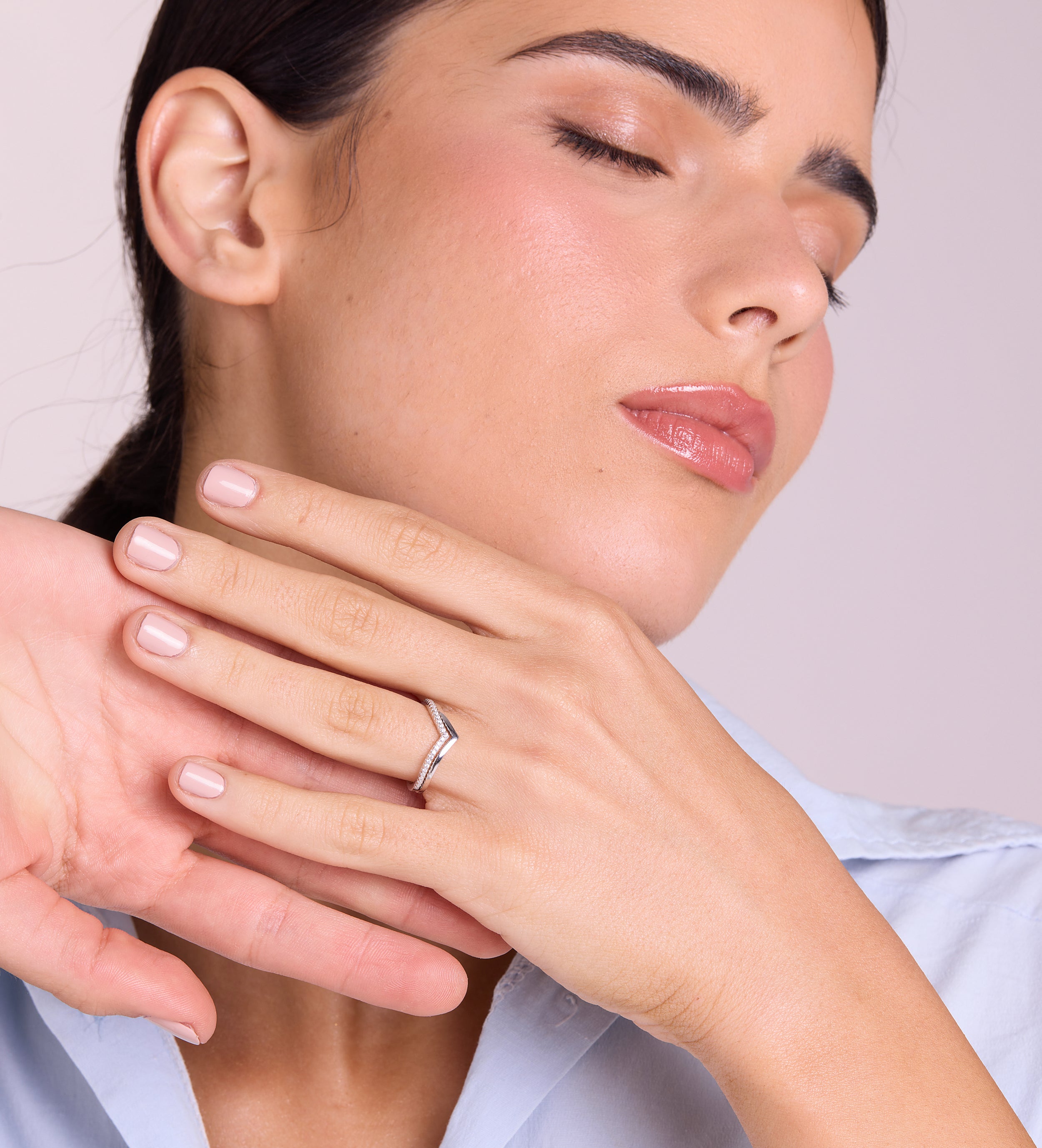 Wishbone Ring in Silver