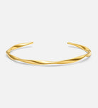 Ripple Wave Cuff Bracelet in Gold