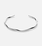 Ripple Wave Cuff Bracelet in Silver