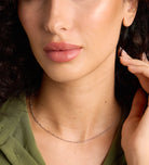 Twist Chain Necklace in Silver