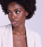 Mini Infinity Pave Necklace in Silver