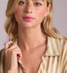 Mini Infinity Pave Necklace in Silver