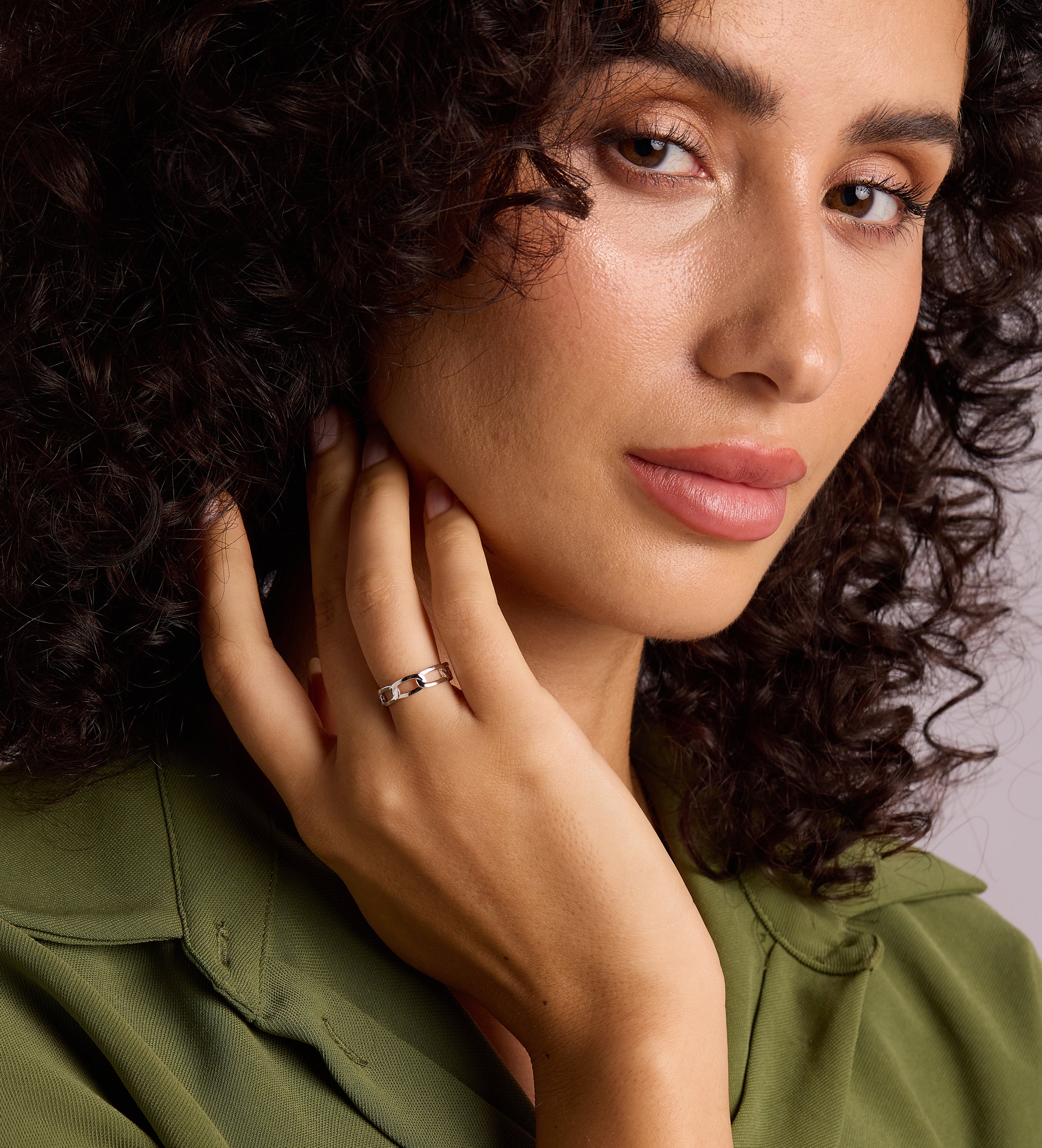 Paperclip Ring in Silver