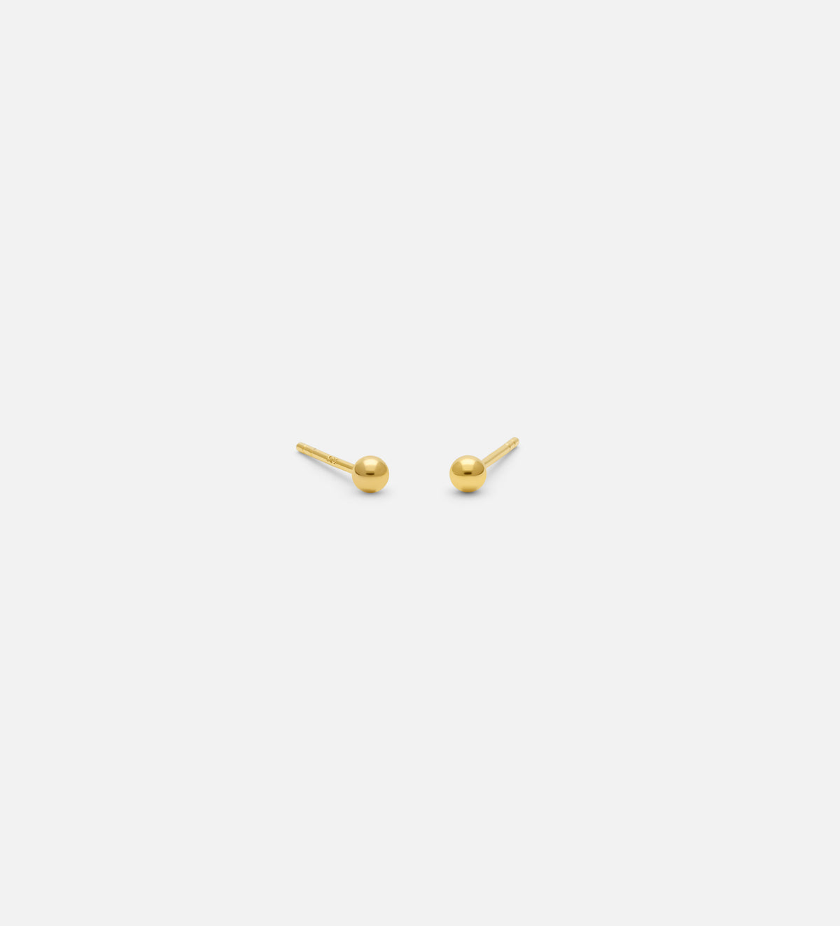 Ball Studs in 18k Gold Plating on 925 Silver - Ash & Harry