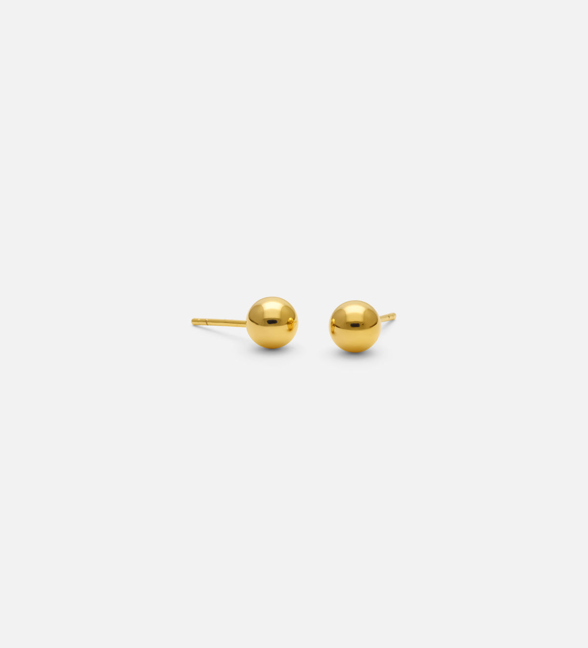 Bold Ball Studs in 18k Gold Plating on 925 Silver - Ash & Harry