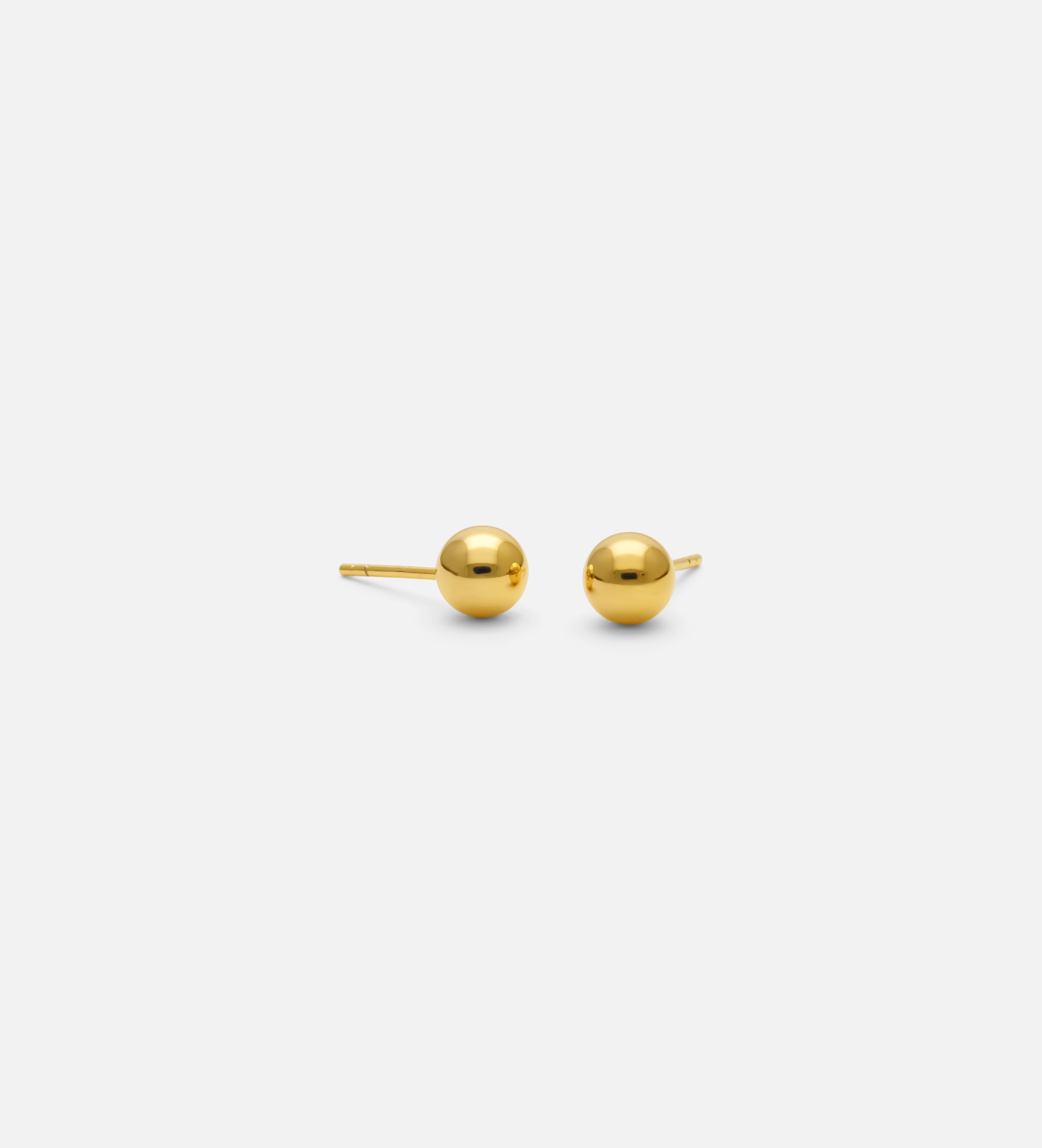 Bold Ball Studs in Gold