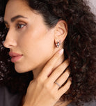 Bold Medium Hoops in Silver