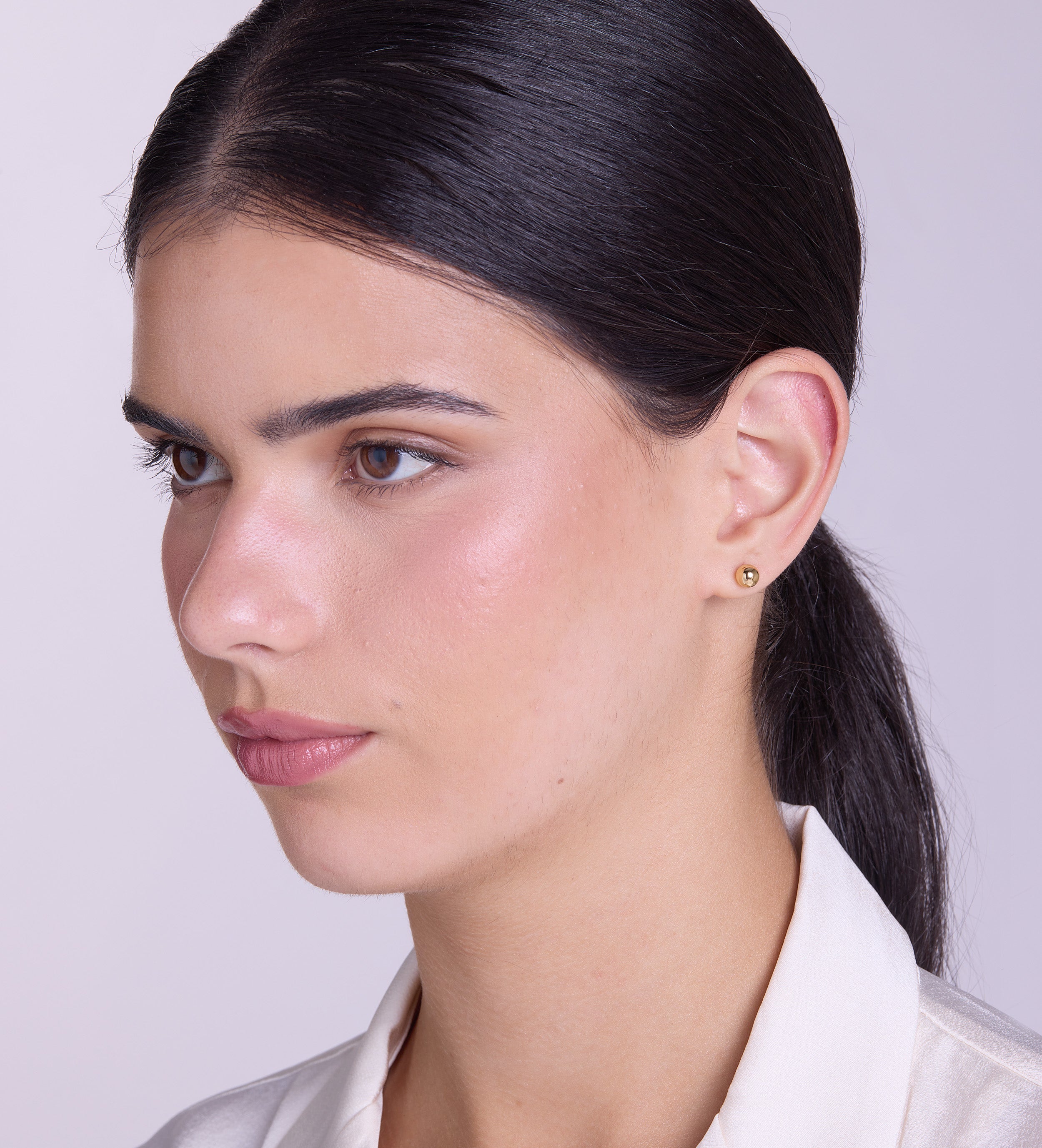 Bold Ball Studs in Gold