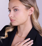 Spiral Hoops in Gold