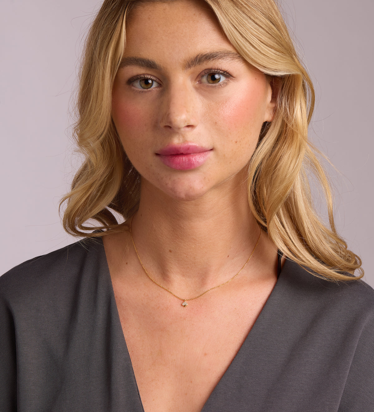 Pave Spade Necklace in 18k Gold Plating on 925 Silver - Ash & Harry