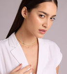 Pave Spade Necklace in Gold