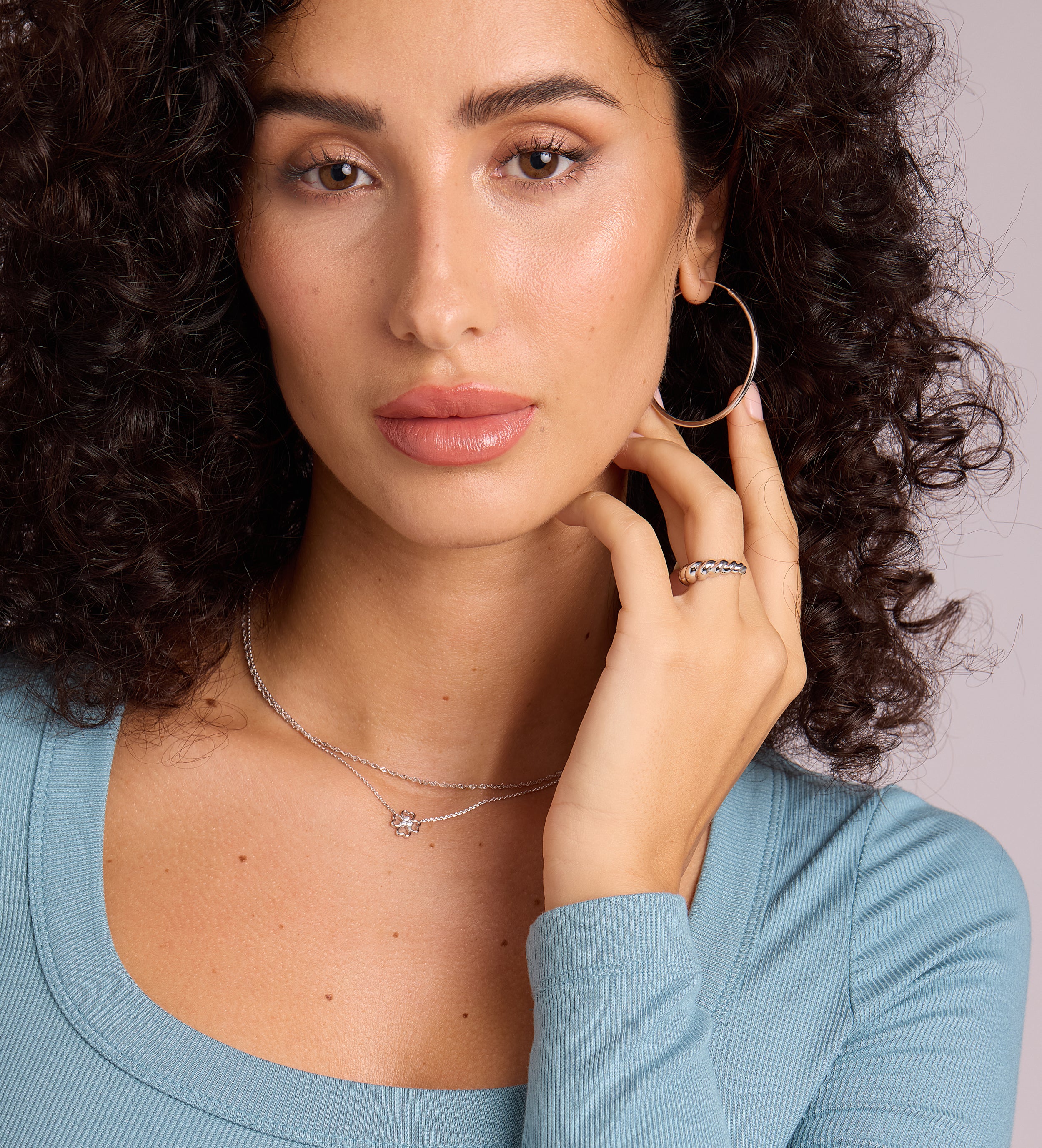 Lucky Clover Necklace in Silver