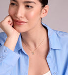 Pave Butterfly Necklace in Gold