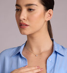 Solitaire Pendant Necklace in Silver