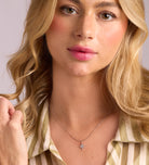 Celeste Starburst Necklace in Silver