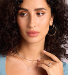 Celeste Starburst Necklace in Silver