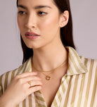 Triple Ring Necklace in Gold