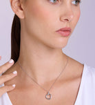 Triple Ring Necklace in Silver