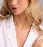 Pave Heart Silhouette Necklace in Gold