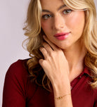 Interlocked Rings Bracelet in Gold