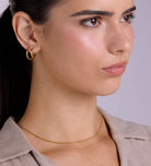 Classic Medium Hoops in Gold