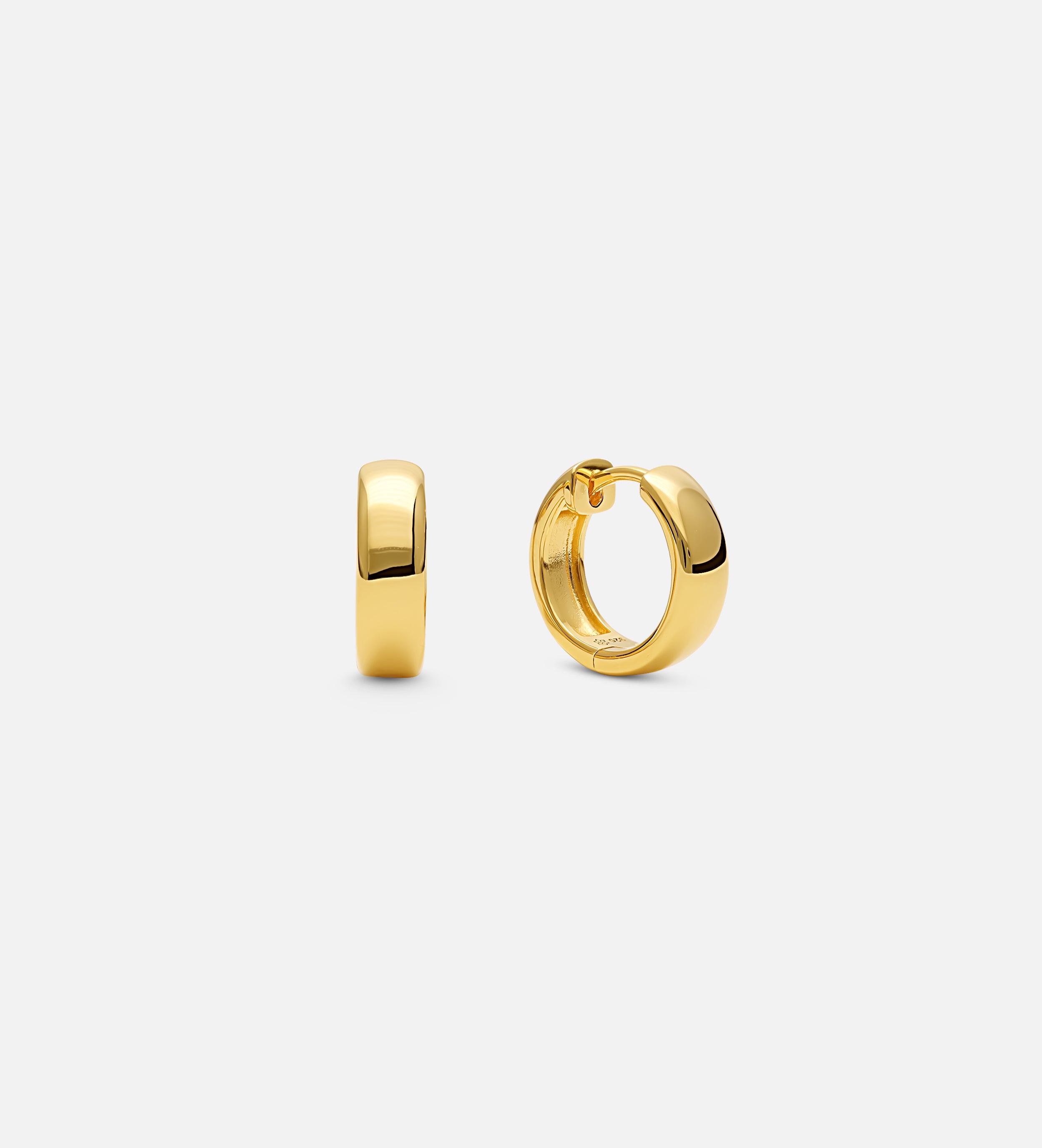 Bold Small Hoops in Gold