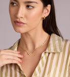 Bold Small Hoops in Gold