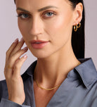 Tube Large Hoops in Gold