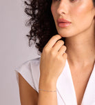 Dotted Chain Bracelet in Silver