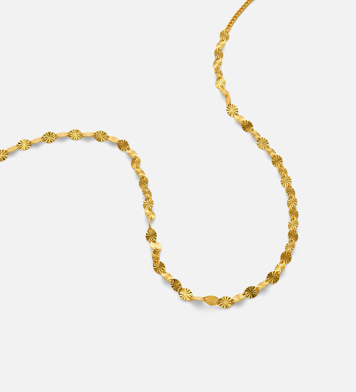 Flutter Chain Choker in 18k Gold Plating on 925 Silver - Ash & Harry