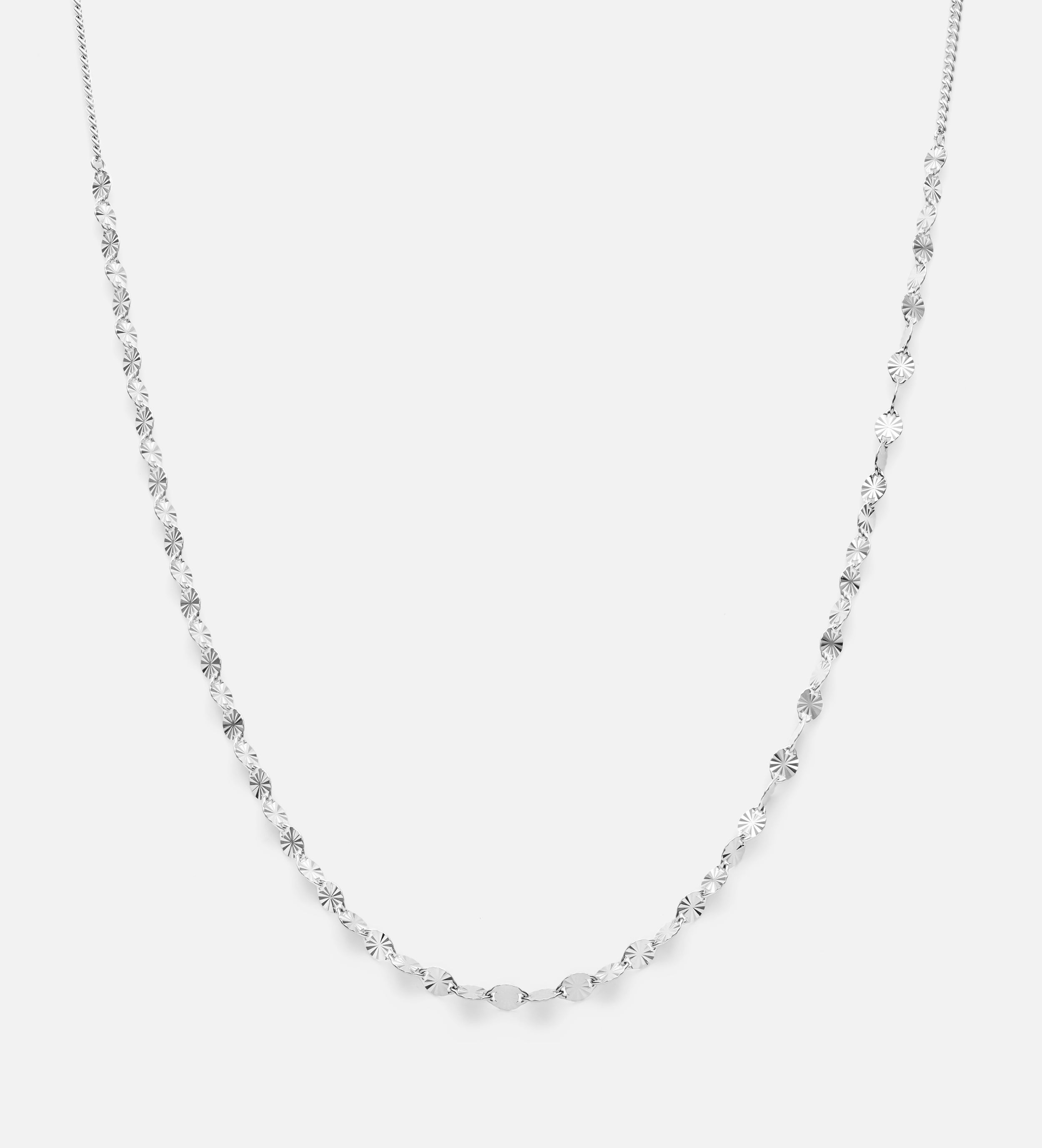 Flutter Chain Choker in Silver