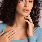 Flutter Chain Choker in Silver