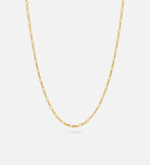 Figaro Chain Necklace in Gold