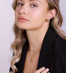 Caged Stud Earrings in Gold