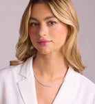 Tennis Necklace in Silver