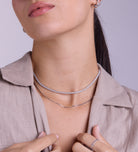 Tennis Necklace in Silver