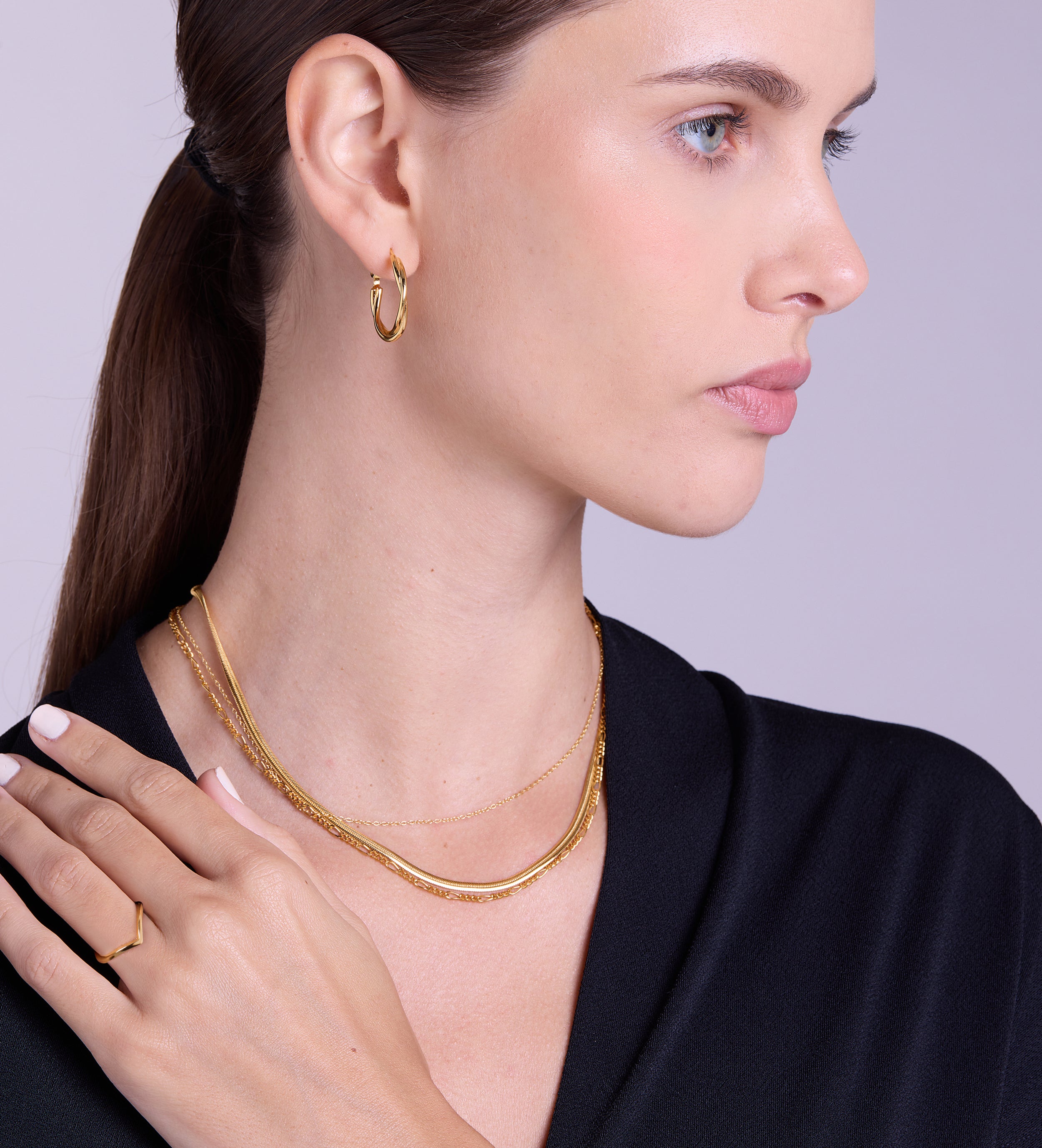 Wishbone Ring in Gold