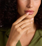 Half Infinity Band in Gold