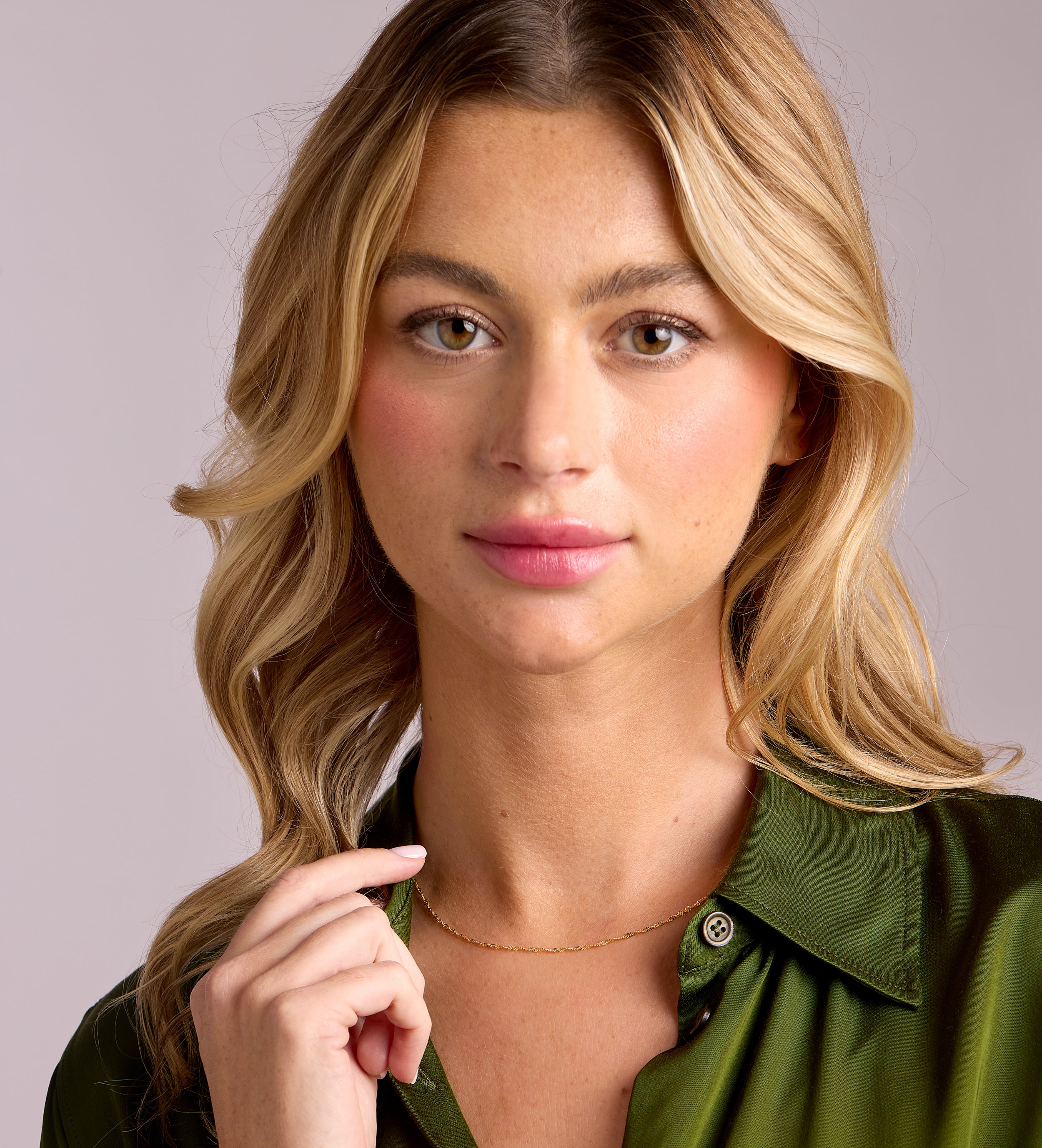 Twist Chain Necklace in Gold