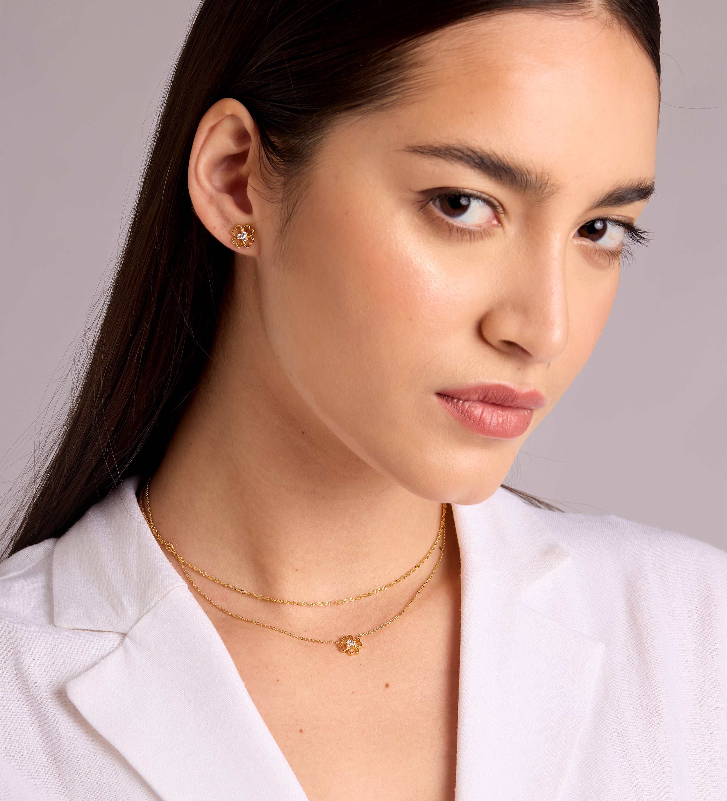 Twist Chain Necklace in Gold