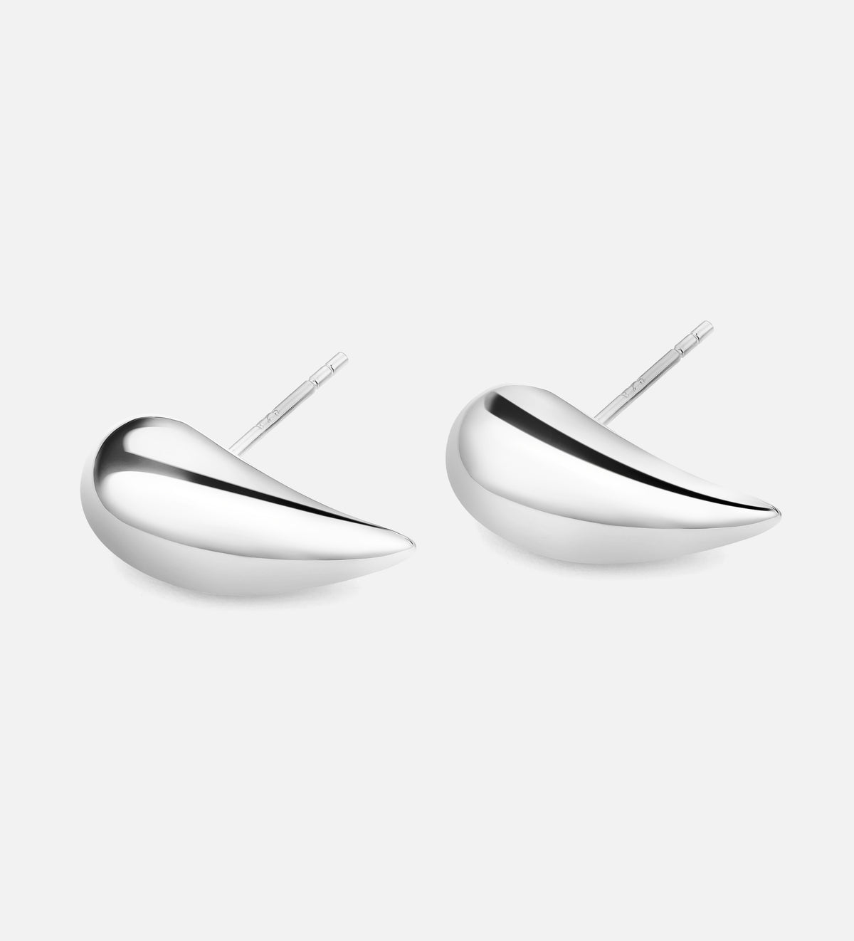 Drop Earrings in Rhodium Plating on 925 Silver - Ash & Harry