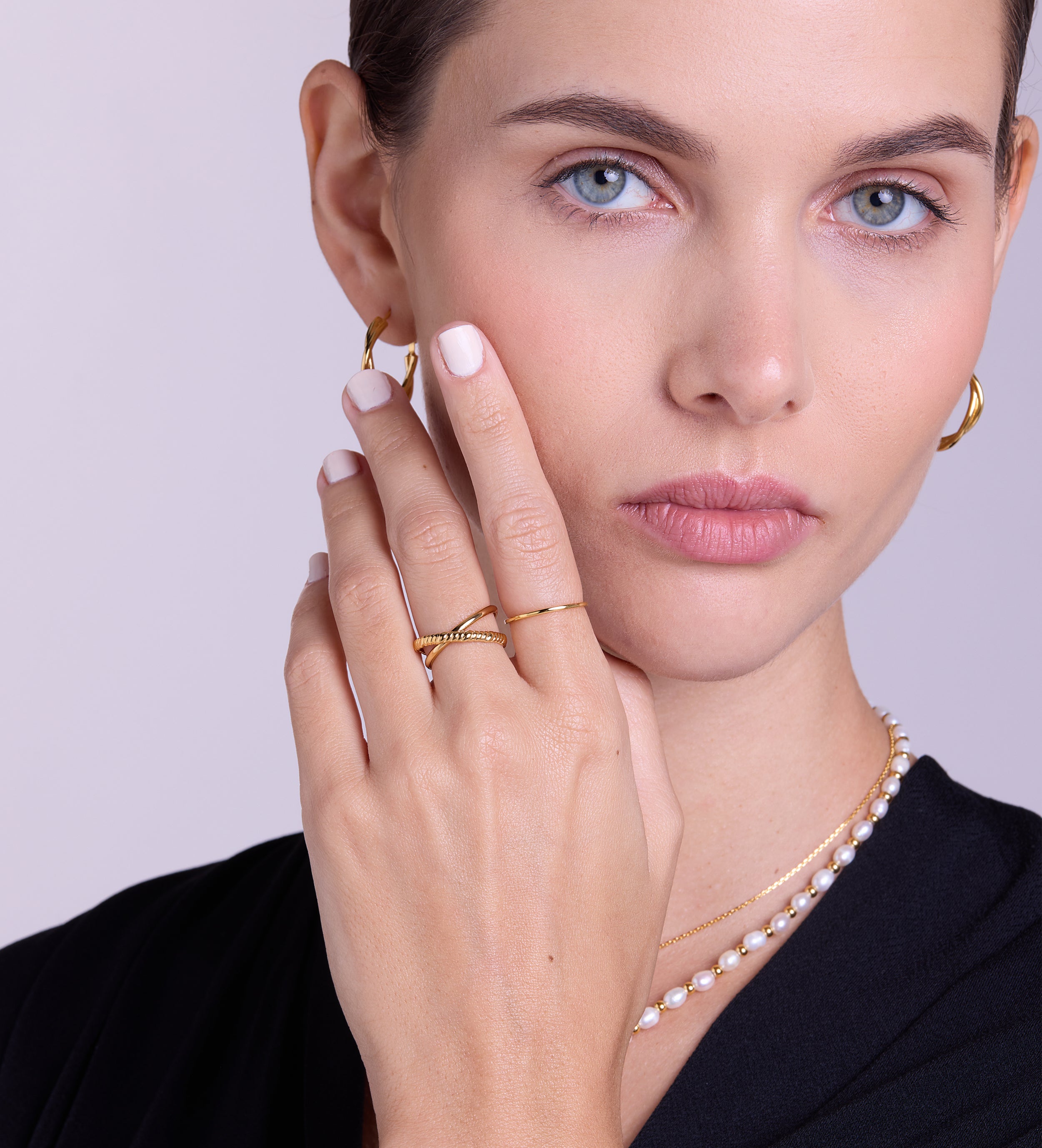 Intertwined Duo Ring in Gold