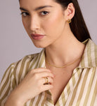 Trio Band Stacker Ring in Gold