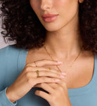 Thin Croissant Ring in Gold