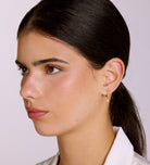 Stella Teardrop Huggies in Gold