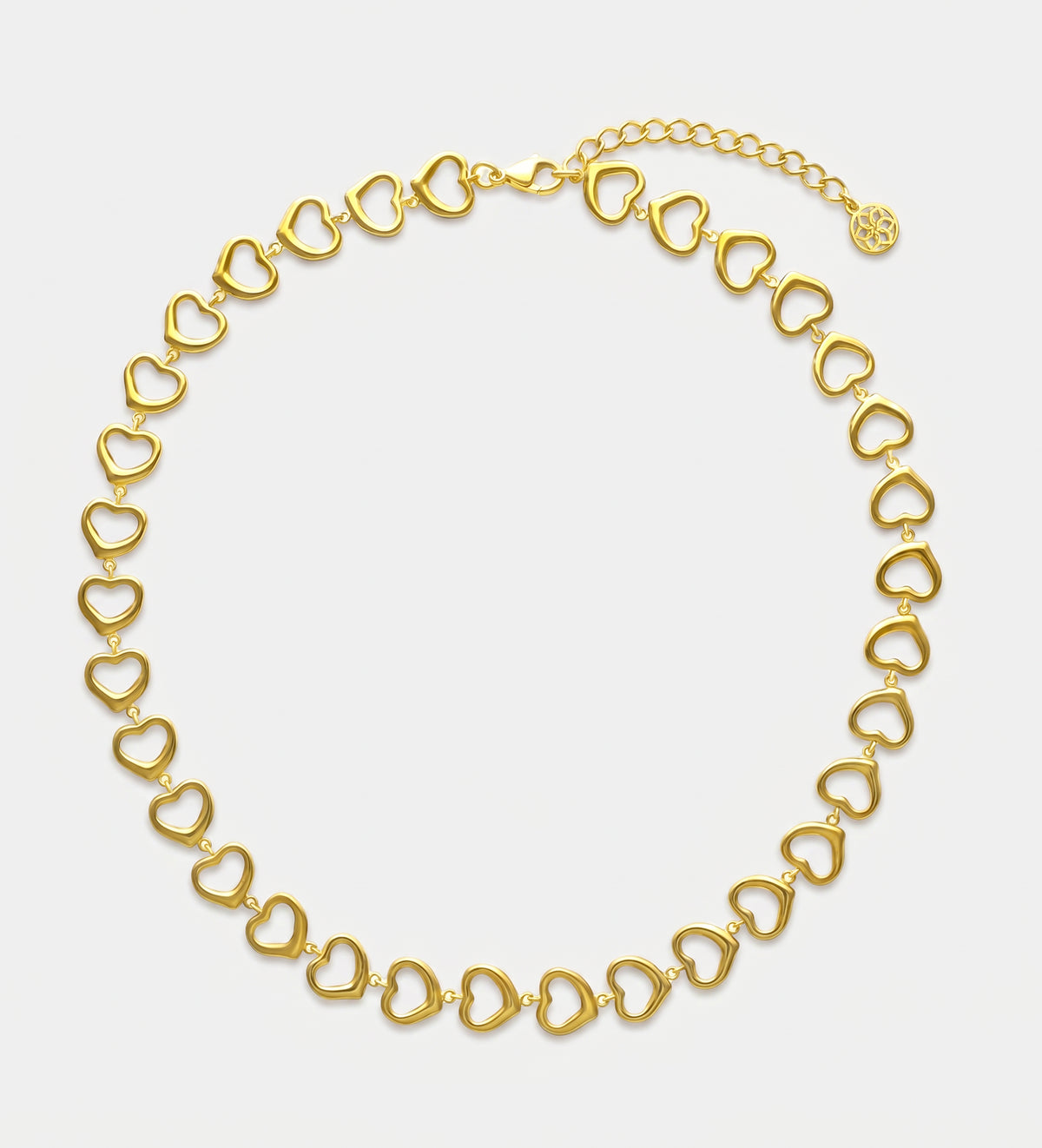 Aura Hearts Necklace in Gold - Ash & Harry