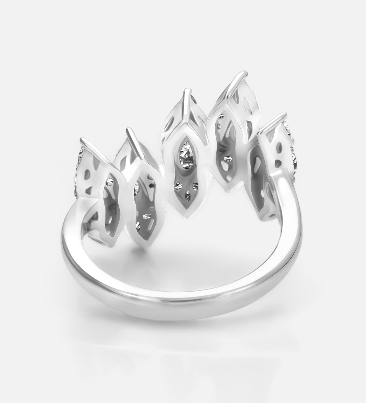 Aurelia Marquise Ring in 925 Silver with High - Quality White Simulated Diamonds - Ash & Harry
