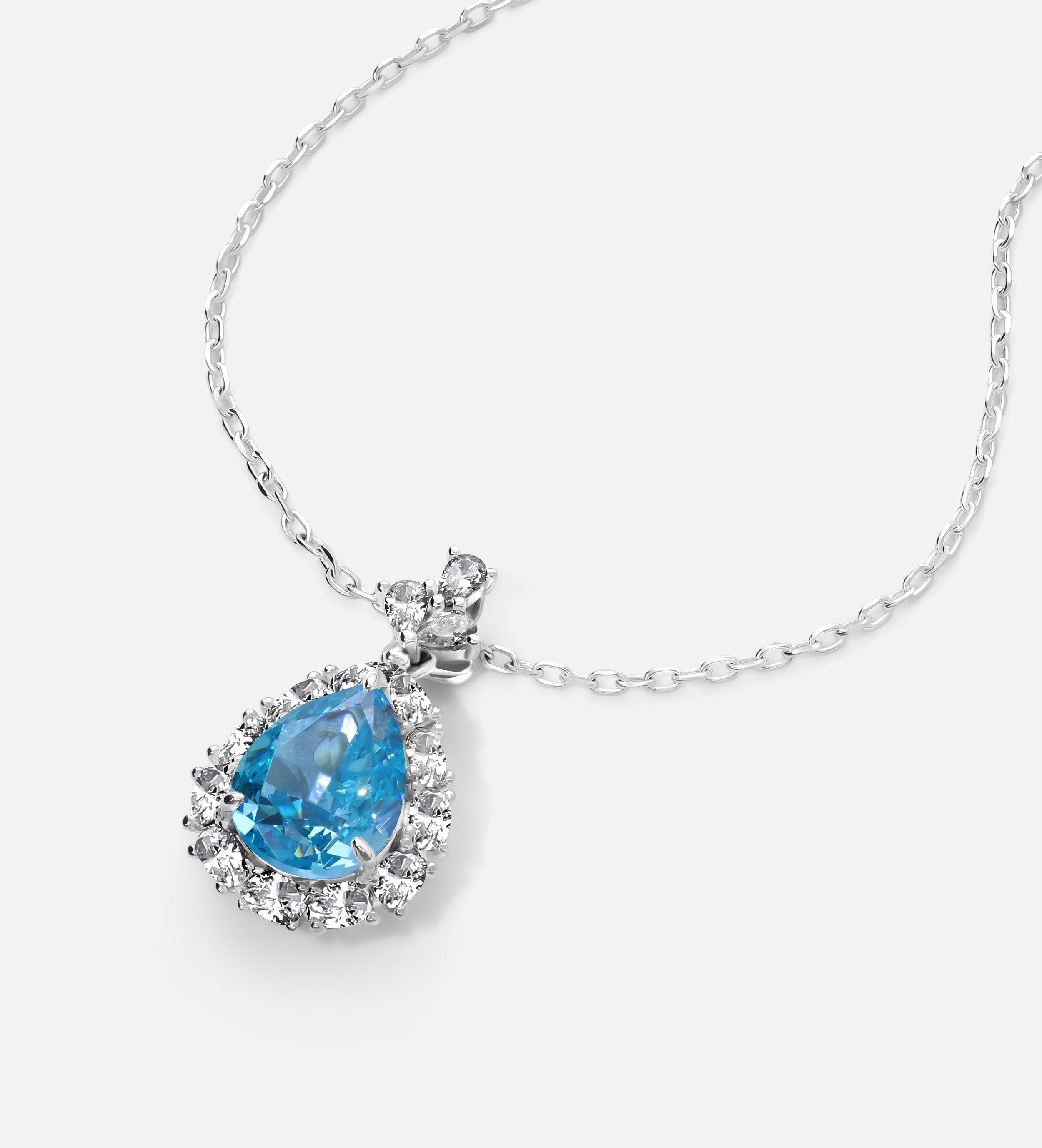 Azure Pear Pendant