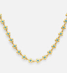 Blue Daisy Chain Necklace